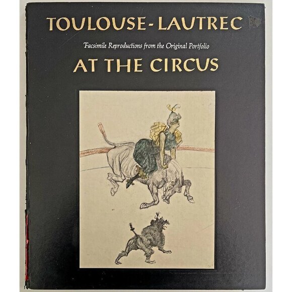 Toulouse Lautrec Bear Performing Circus 1967 Art Lithograph Matted Art Print - Picture 4 of 7
